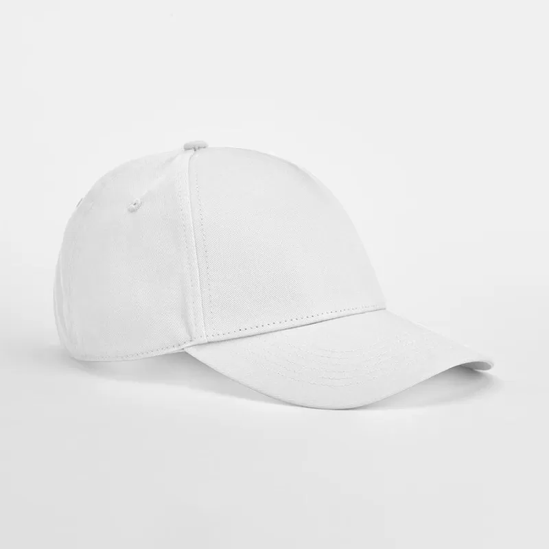 Casquette 5 panneaux en coton organique, fermeture par boucle