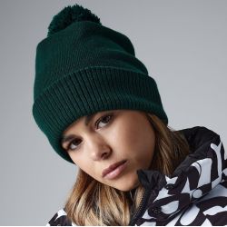 Bonnet thermique avec pompon doublé en micropolaire