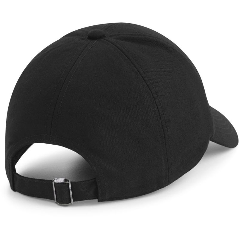 Casquette 6 panneaux coton biologique réglable, visière préformée, 255 g/m²