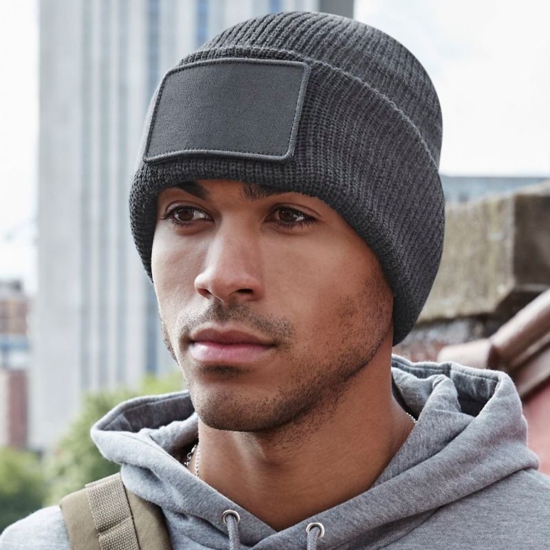 Bonnet thinsulate avec patch amovible, double épaisseur