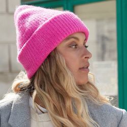 Bonnet recyclé aux couleurs vives doux au toucher, double épaisseur