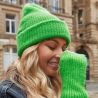 Bonnet recyclé aux couleurs vives doux au toucher, double épaisseur