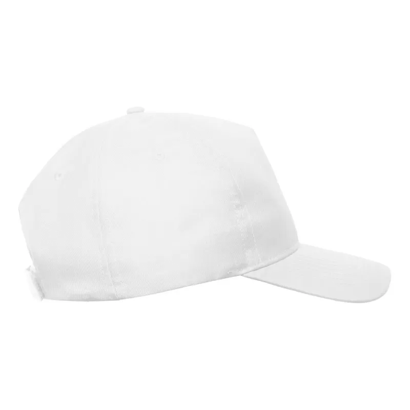 Casquette baseball 5 pans en polyester recyclé, visière courbée, 220 g/m²
