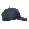 Casquette baseball 5 pans en polyester recyclé, visière courbée, 220 g/m²