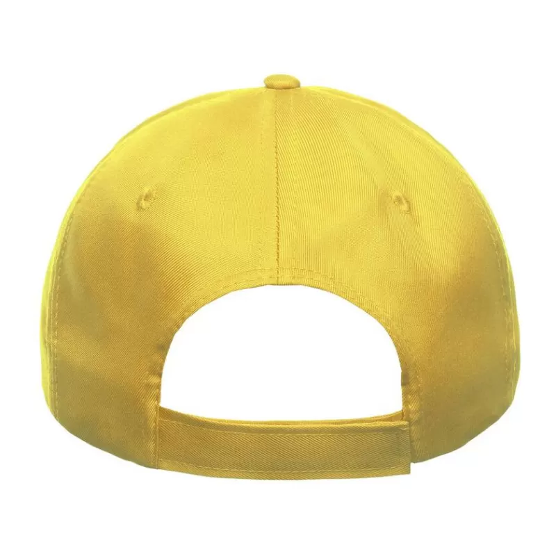 Casquette baseball 5 pans en polyester recyclé, visière courbée, 220 g/m²