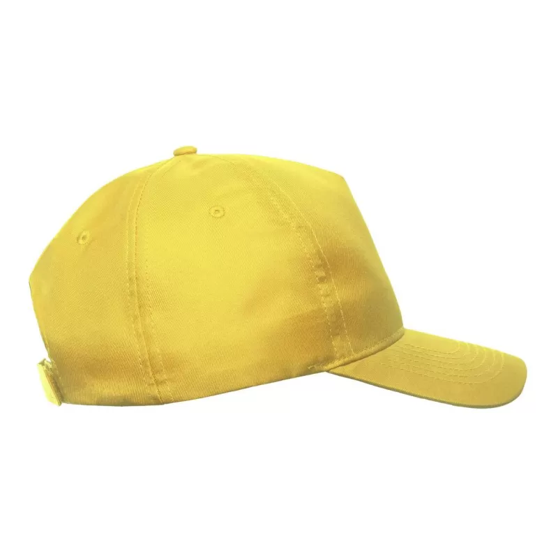 Casquette baseball 5 pans en polyester recyclé, visière courbée, 220 g/m²