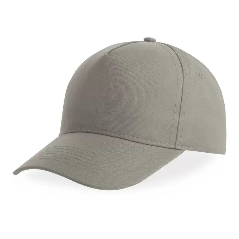 Casquette baseball 5 pans en polyester recyclé, visière courbée, 220 g/m²