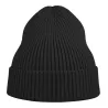 Bonnet en polyester recyclé Andy Beanie, maille fine, avec rabat, 82 g/m²