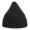 Bonnet en polyester recyclé Andy Beanie, maille fine, avec rabat, 82 g/m²