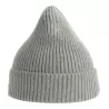 Bonnet en polyester recyclé Andy Beanie, maille fine, avec rabat, 82 g/m²