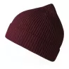 Bonnet en polyester recyclé Andy Beanie, maille fine, avec rabat, 82 g/m²