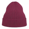 Bonnet en polyester recyclé Andy Beanie, maille fine, avec rabat, 82 g/m²