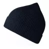 Bonnet en polyester recyclé Andy Beanie, maille fine, avec rabat, 82 g/m²