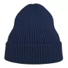 Bonnet en polyester recyclé Andy Beanie, maille fine, avec rabat, 82 g/m²