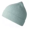 Bonnet en polyester recyclé Andy Beanie, maille fine, avec rabat, 82 g/m²