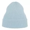 Bonnet en polyester recyclé Andy Beanie, maille fine, avec rabat, 82 g/m²