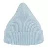 Bonnet en polyester recyclé Andy Beanie, maille fine, avec rabat, 82 g/m²