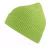 Bonnet en polyester recyclé Andy Beanie, maille fine, avec rabat, 82 g/m²
