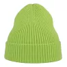 Bonnet en polyester recyclé Andy Beanie, maille fine, avec rabat, 82 g/m²
