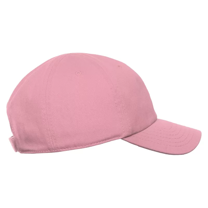 Casquette enfant 6 pans en coton bio, visière incurvée, fermeture Velcro, 270 g/m²