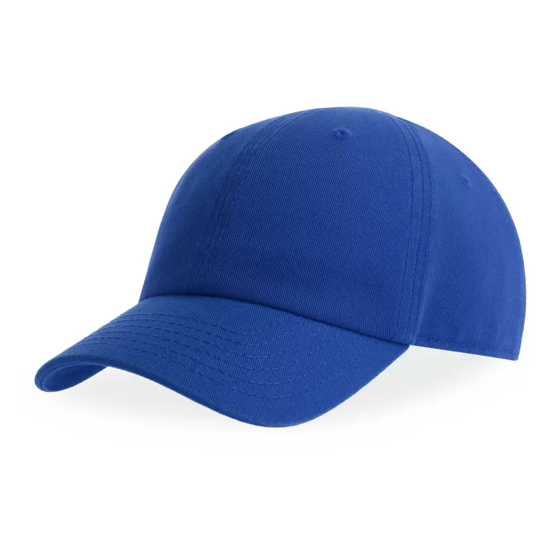 Casquette enfant 6 pans en coton bio, visière incurvée, fermeture Velcro, 270 g/m²