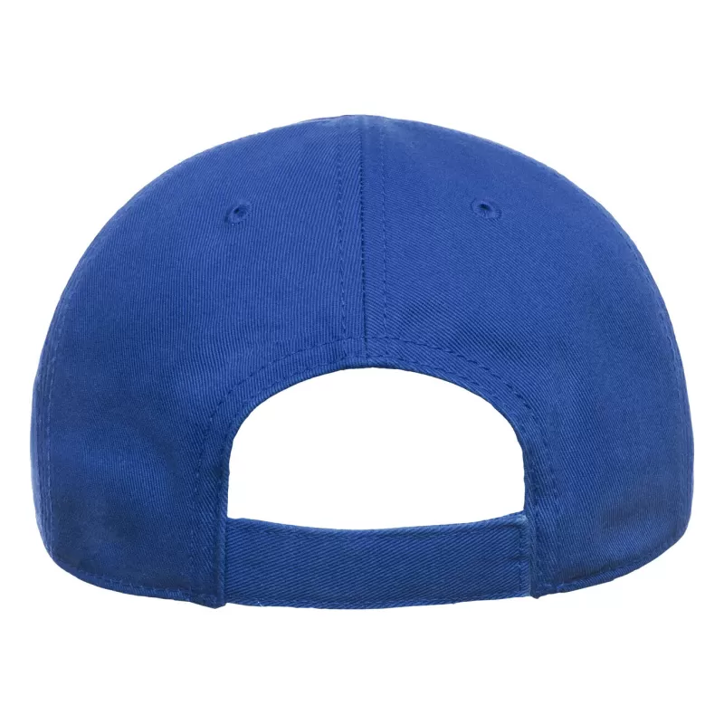 Casquette enfant 6 pans en coton bio, visière incurvée, fermeture Velcro, 270 g/m²