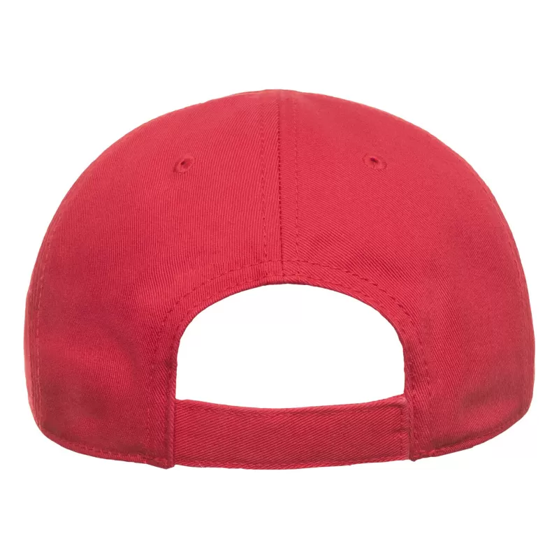 Casquette enfant 6 pans en coton bio, visière incurvée, fermeture Velcro, 270 g/m²