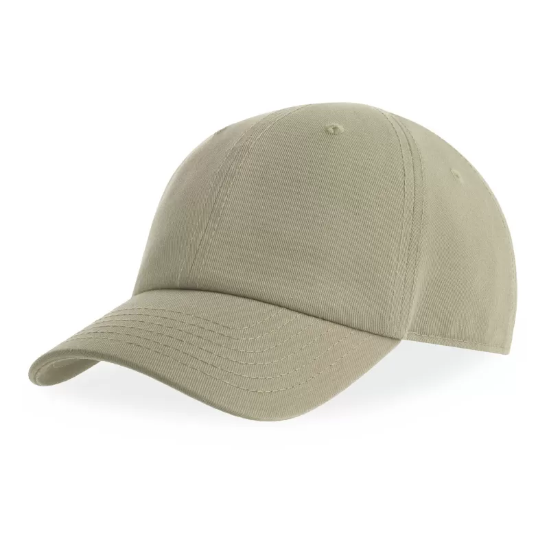 Casquette enfant 6 pans en coton bio, visière incurvée, fermeture Velcro, 270 g/m²