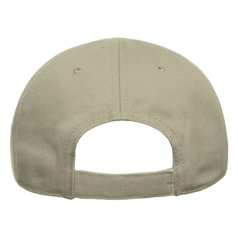 Casquette enfant 6 pans en coton bio, visière incurvée, fermeture Velcro, 270 g/m²