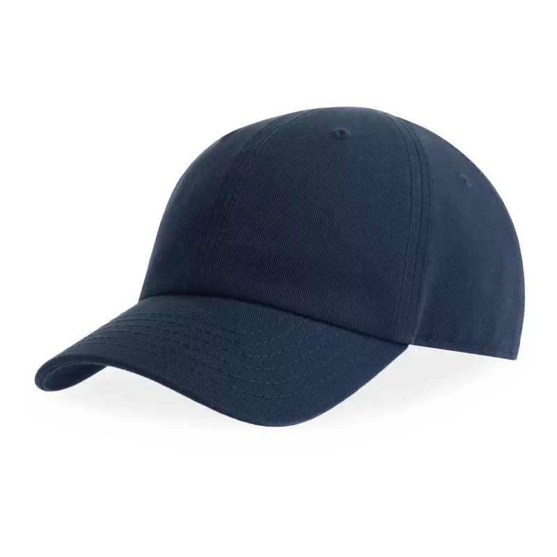Casquette enfant 6 pans en coton bio, visière incurvée, fermeture Velcro, 270 g/m²