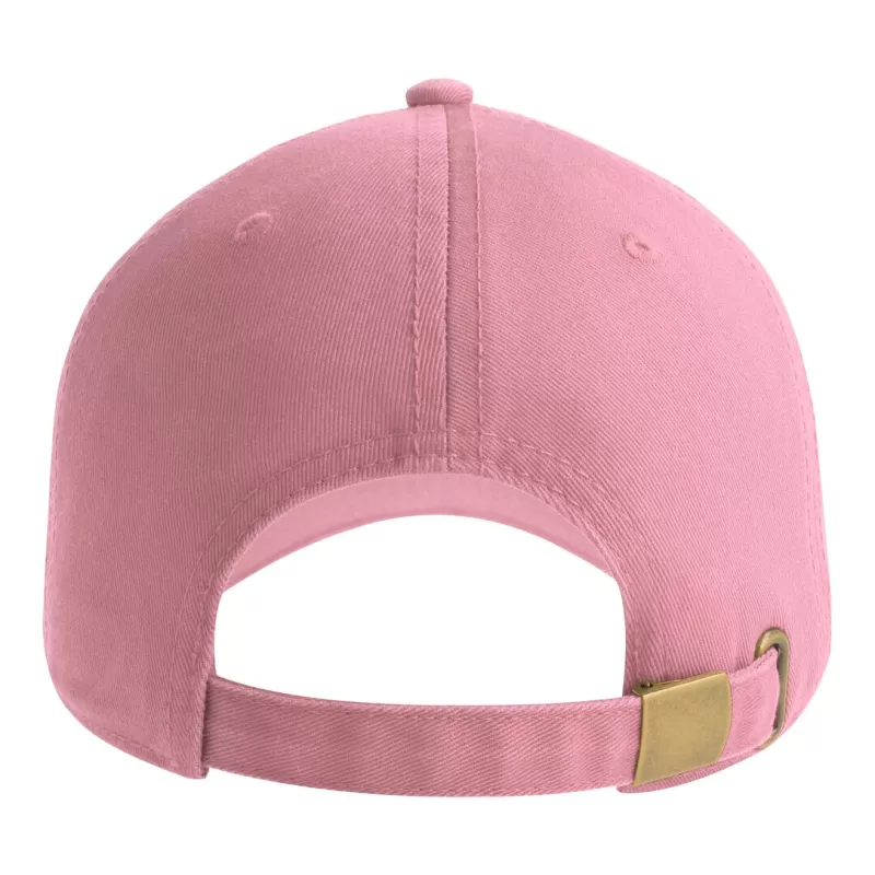 Casquette 6 pans en coton bio déstructurée avec visière incurvée, 270 g/m²