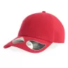 Casquette 6 pans en coton bio déstructurée avec visière incurvée, 270 g/m²