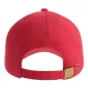 Casquette 6 pans en coton bio déstructurée avec visière incurvée, 270 g/m²