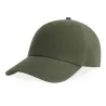 Casquette 6 pans en coton bio déstructurée avec visière incurvée, 270 g/m²