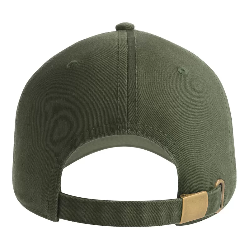 Casquette 6 pans en coton bio déstructurée avec visière incurvée, 270 g/m²