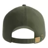 Casquette 6 pans en coton bio déstructurée avec visière incurvée, 270 g/m²