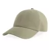 Casquette 6 pans en coton bio déstructurée avec visière incurvée, 270 g/m²