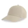 Casquette 6 pans en coton bio déstructurée avec visière incurvée, 270 g/m²