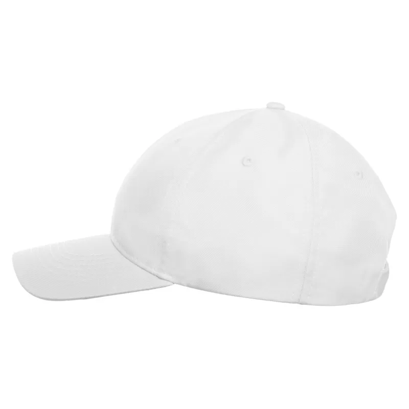 Casquette baseball 6 pans en polyester recyclé, visière courbée, 220 g/m²