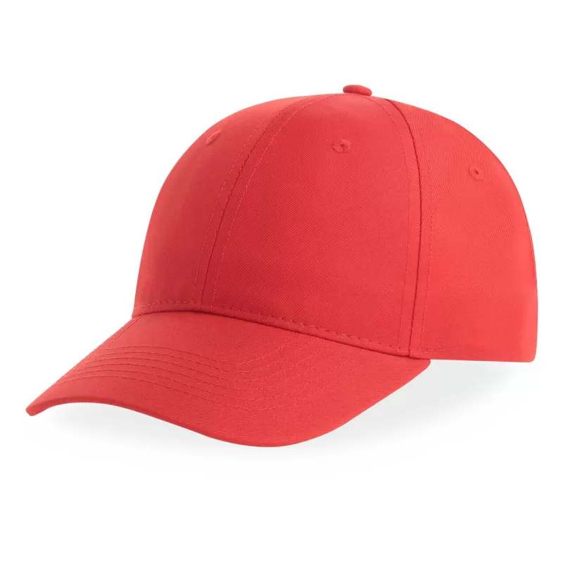 Casquette baseball 6 pans en polyester recyclé, visière courbée, 220 g/m²