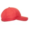 Casquette baseball 6 pans en polyester recyclé, visière courbée, 220 g/m²