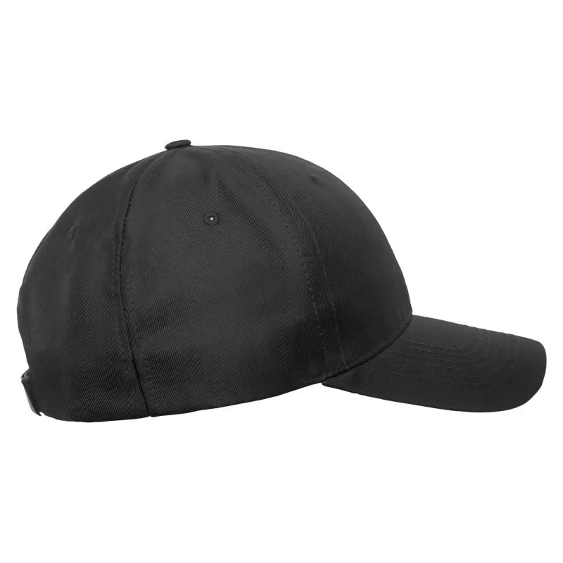 Casquette baseball 6 pans en polyester recyclé, visière courbée, 220 g/m²