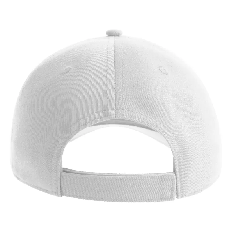Casquette baseball 5 pans en polyester recyclé, visière courbée, 200 g/m²