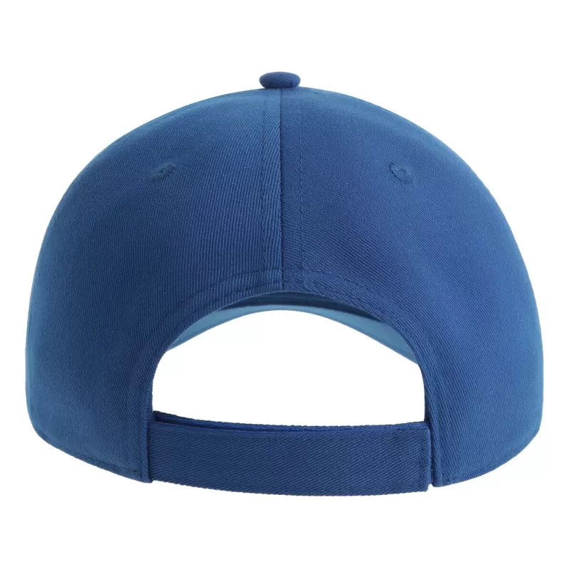 Casquette baseball 5 pans en polyester recyclé, visière courbée, 200 g/m²