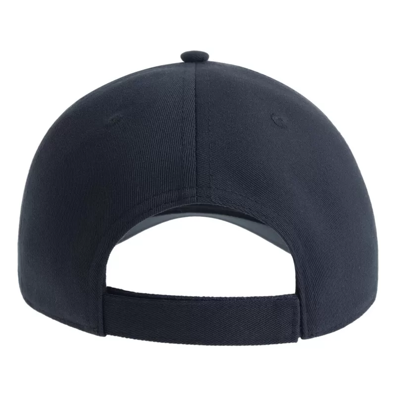 Casquette baseball 5 pans en polyester recyclé, visière courbée, 200 g/m²