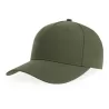 Casquette baseball 5 pans en polyester recyclé, visière courbée, 200 g/m²