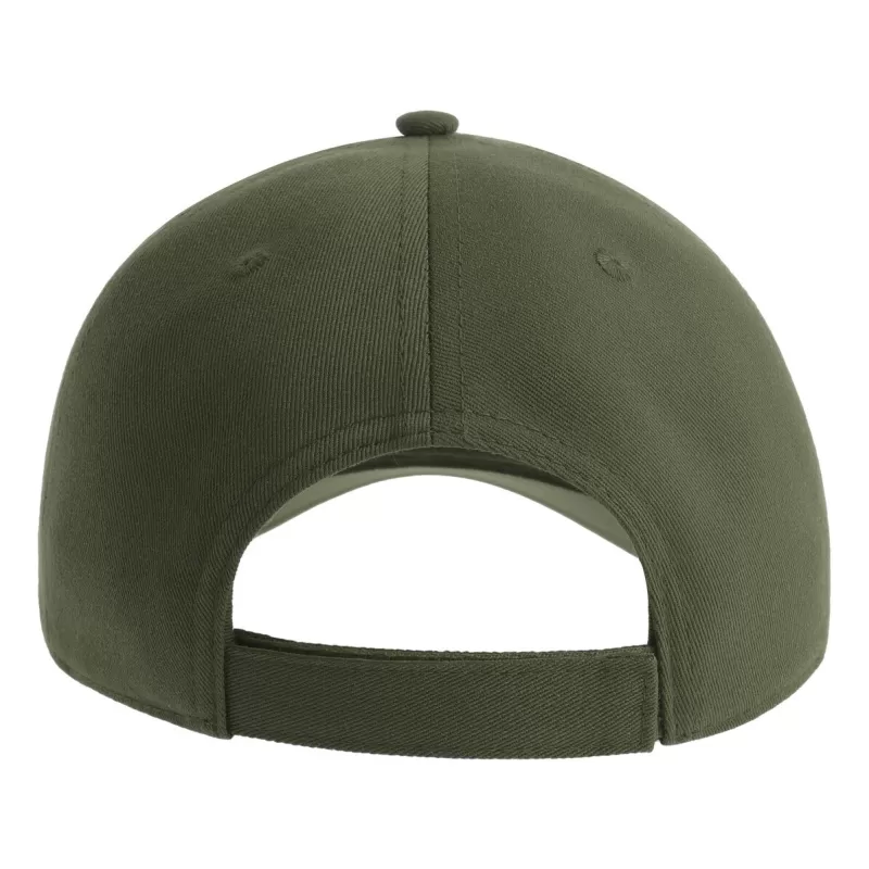 Casquette baseball 5 pans en polyester recyclé, visière courbée, 200 g/m²