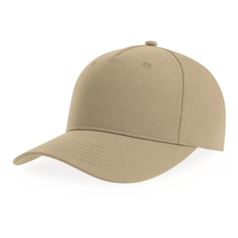 Casquette baseball 5 pans en polyester recyclé, visière courbée, 200 g/m²