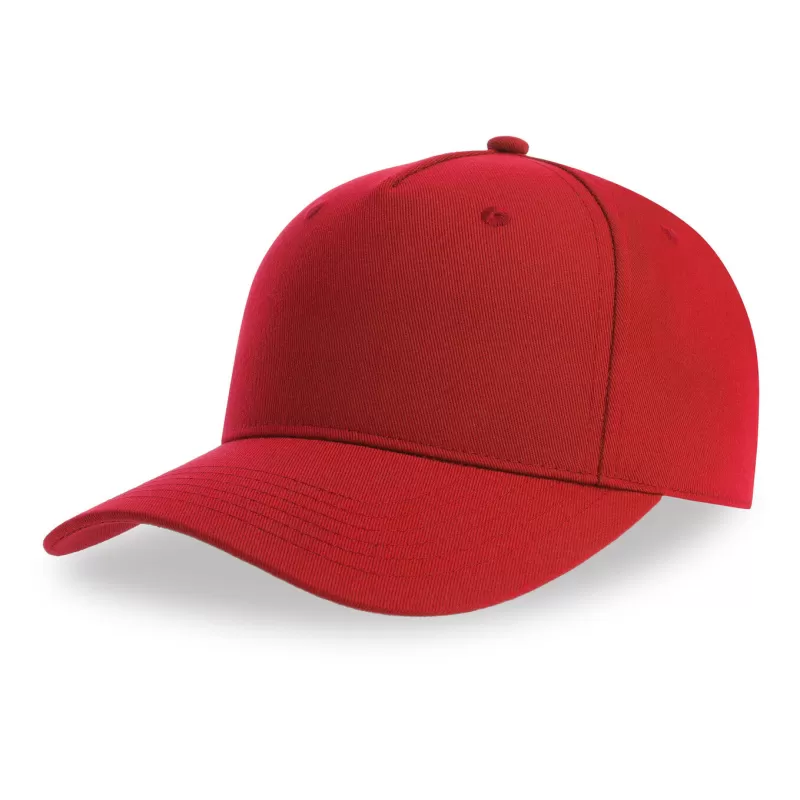 Casquette baseball 5 pans en polyester recyclé, visière courbée, 200 g/m²