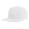 Casquette 6 panneaux snapback, visière plate, en polyester recyclé, 200 g/m²